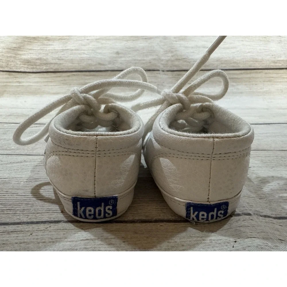 Vintage Keds Y2K Stork Embroidered 21st Century Baby Crib Shoes Sz 1